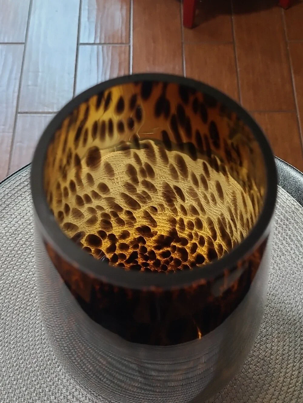 NEW Handblown Tortoiseshell Glass Vase